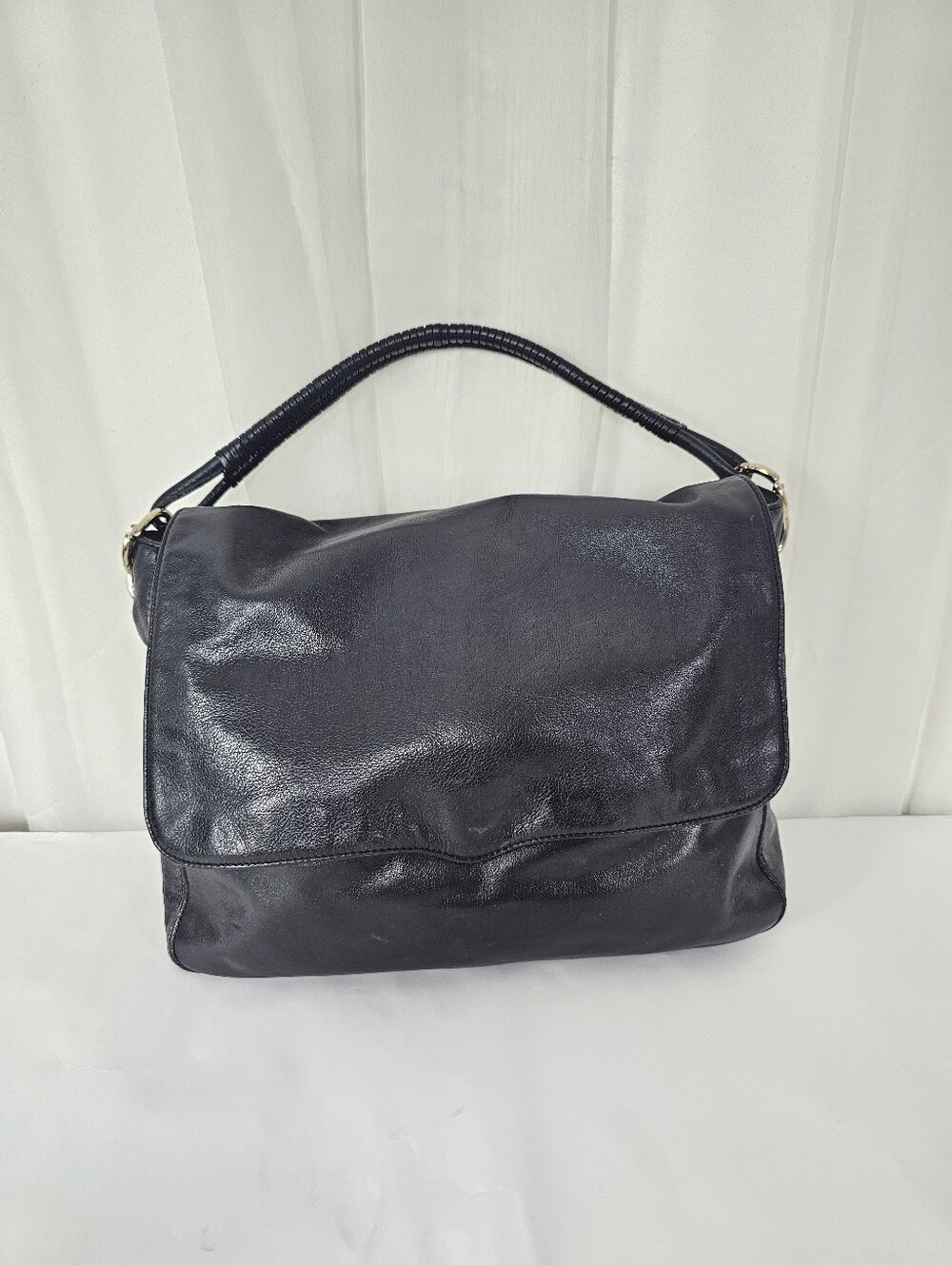 Rebecca Minkoff Black Leather Slouchy Hobo Bag Chic Y2K